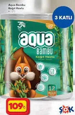 AQUA BAMBU KAĞIT HAVLU 3 KATLI 12'Lİ